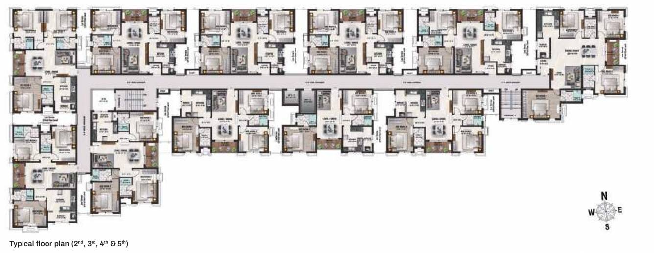 nu tech central park Nu Tech Central Park Tower D Cluster Plan from 2nd to 5th Floor