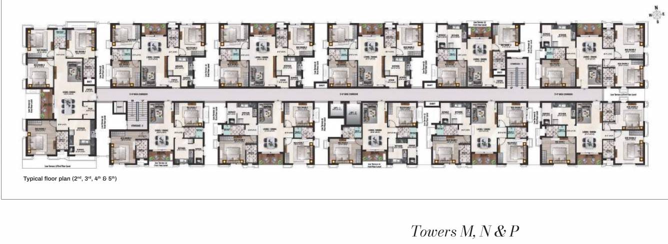 nu tech central park Nu Tech Central Park Tower M Cluster Plan from 2nd to 5th Floor