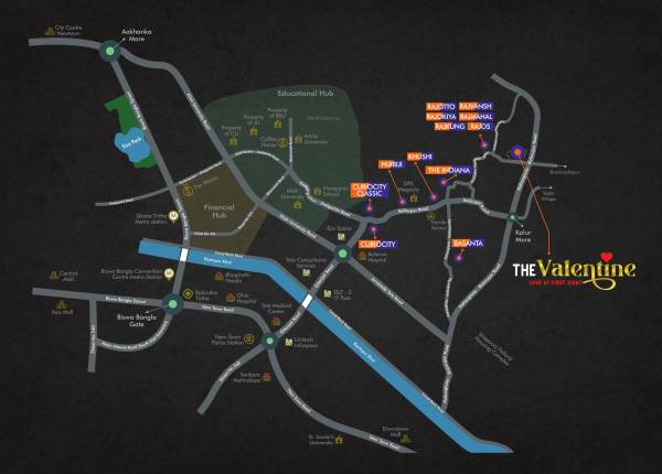  the-valentine Location Plan