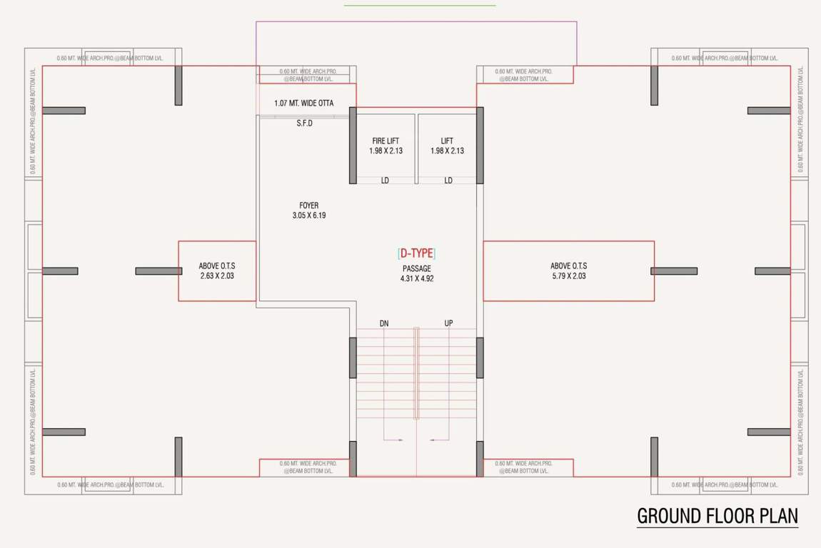  shyam yamuna Tower D Cluster Plan for ground Floor
