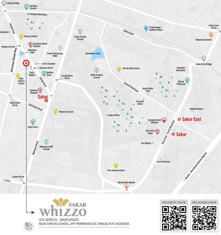  sakar whizzo Location Plan