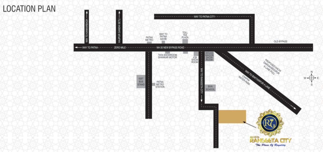  rangeeta city Location Plan