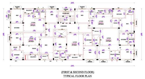  navrang-flats Navrang Flats Cluster Plan from 1st to 2nd Floor