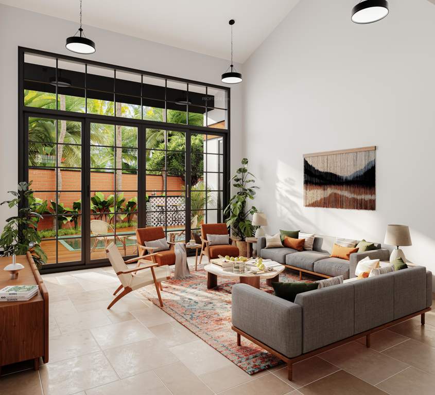  aldona twin villas Living Area