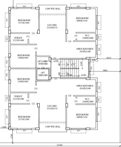  abasan-co-operative-mig Abasan Co Operative MIG Cluster Plan from 1st to 4th Floor