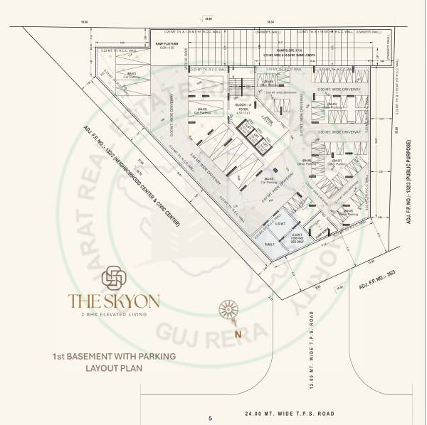  the-skyon Block A Cluster Plan for Basement Floor