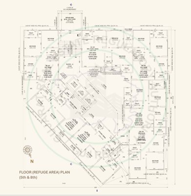  the-skyon Block A Cluster Plan from 5th to 8th Floor