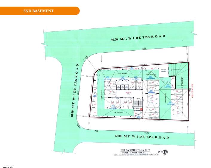  monarc nexus Tower A Cluster Plan for Basement Floor