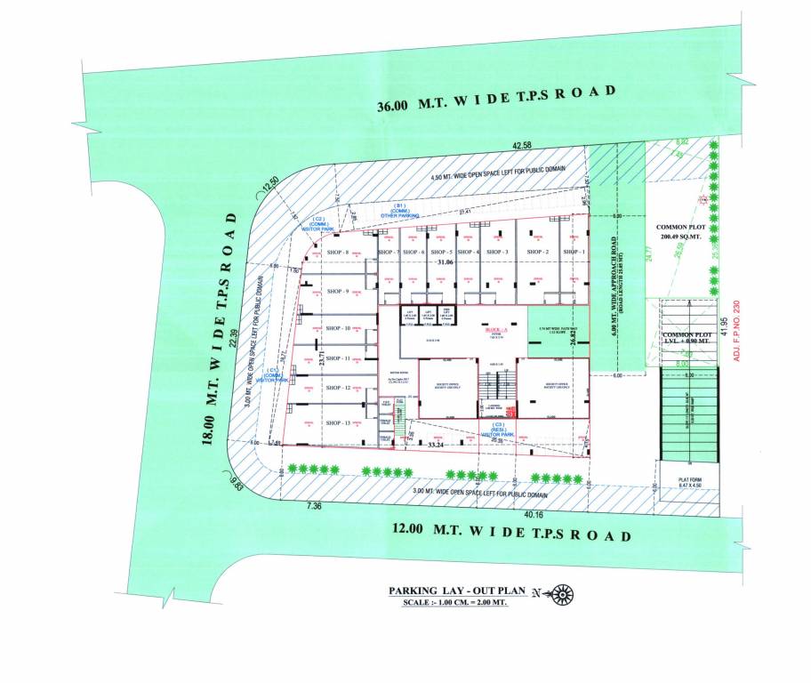  monarc nexus Tower A Cluster Plan for ground Floor