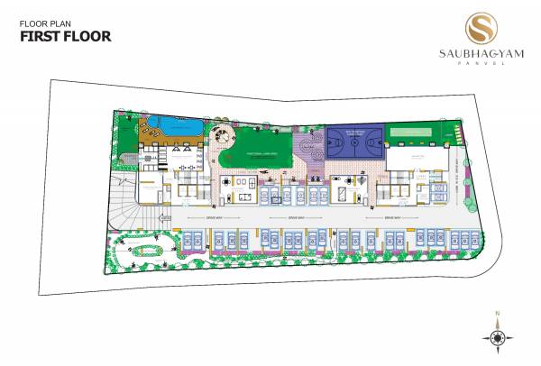  saubhagyam Wing A-B Cluster Plan