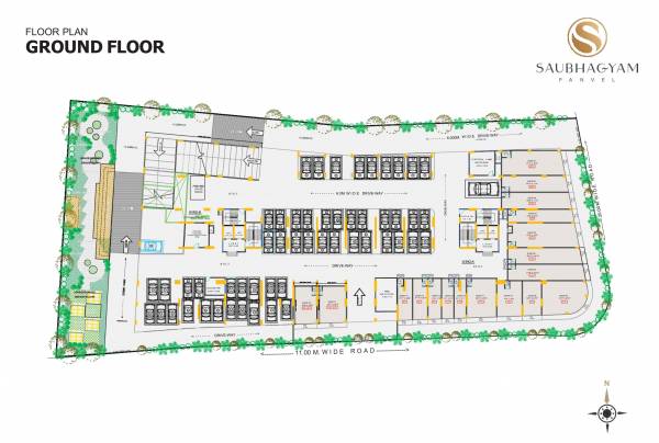  saubhagyam Wing A-B Cluster Plan