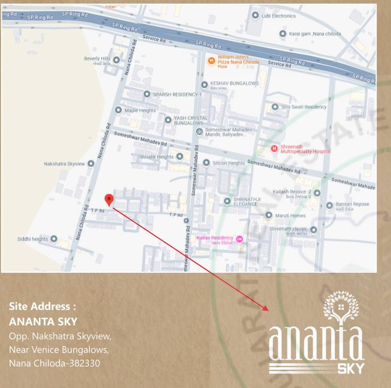  ananta sky Location Plan
