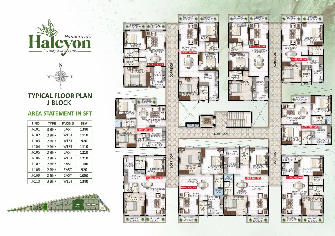  halcyon Cluster Plan from 1st to 10th Floor