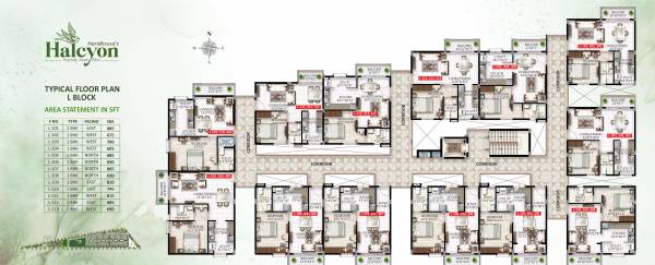  halcyon Cluster Plan from 1st to 13th Floor