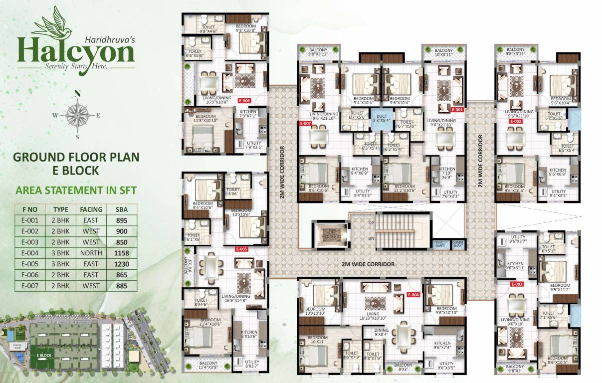  halcyon Cluster Plan from 1st to 7th Floor