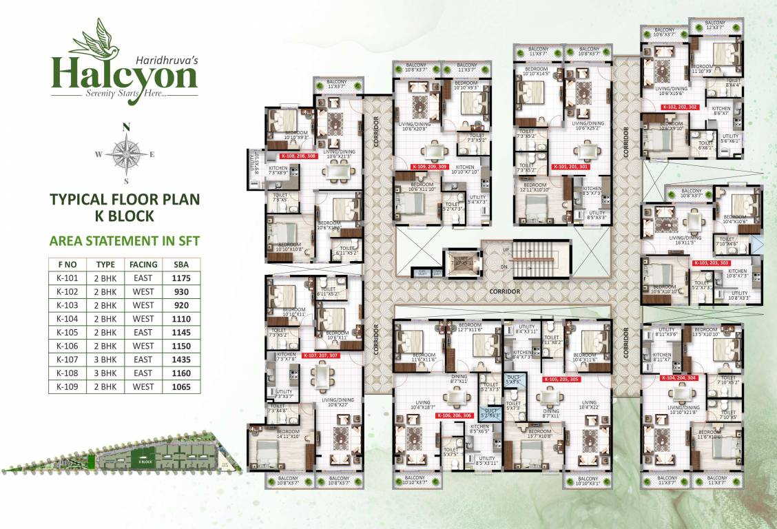  halcyon Cluster Plan from 1st to 9th Floor