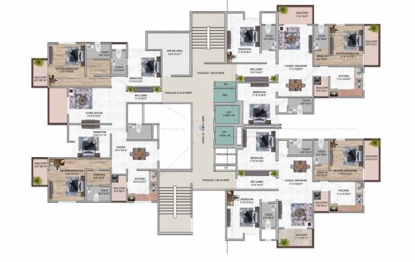 Cluster Plan 7th Floor hari-pearlz Cluster Plan 7th Floor