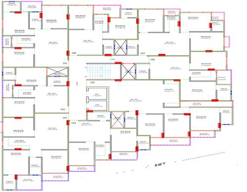  parth-avenue Parth Avenue Cluster Plan from 1st to 6th Floor