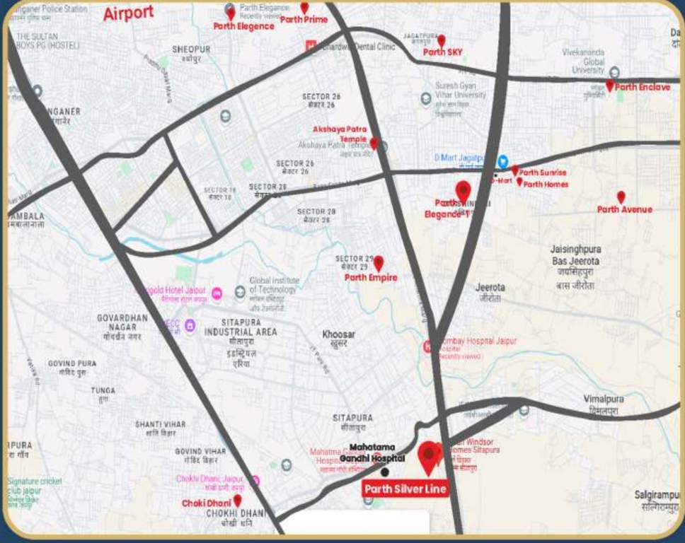 parth silverline Location Plan