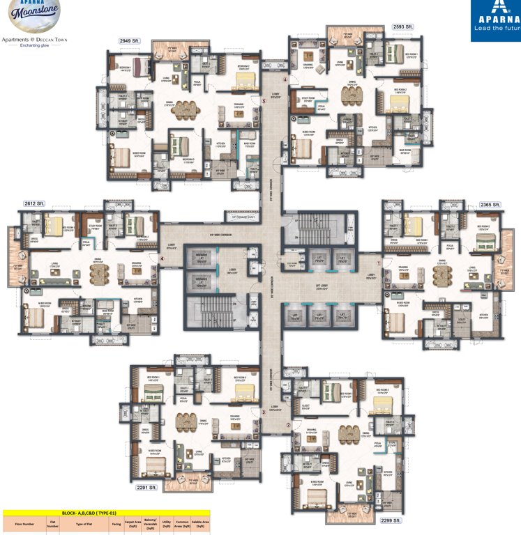  moonstone Block A Cluster Plan