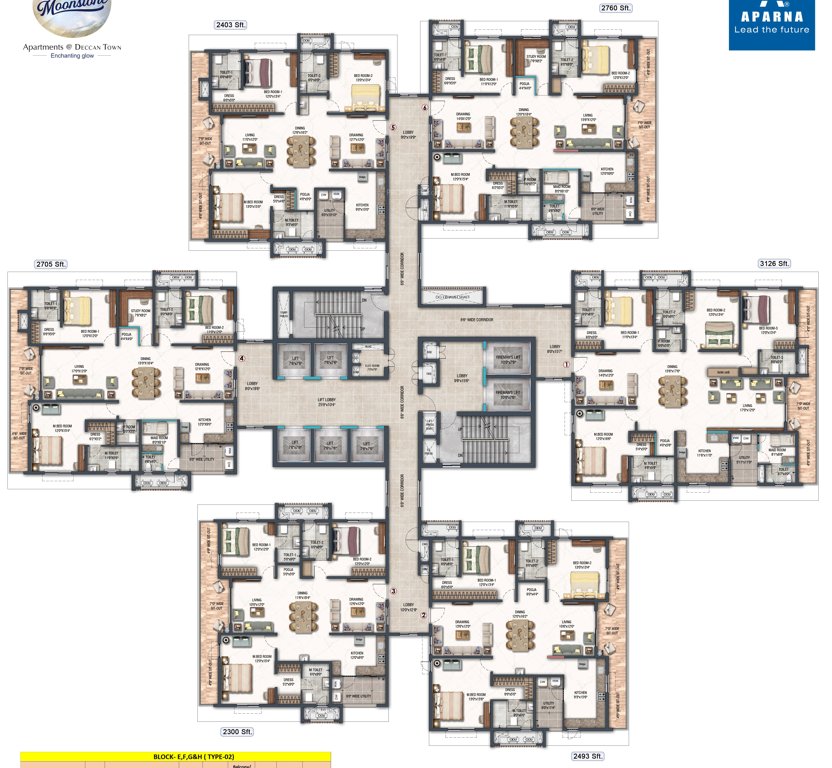 moonstone Block H Cluster Plan