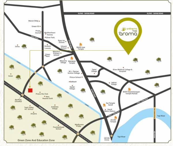  the-aroma Location Plan