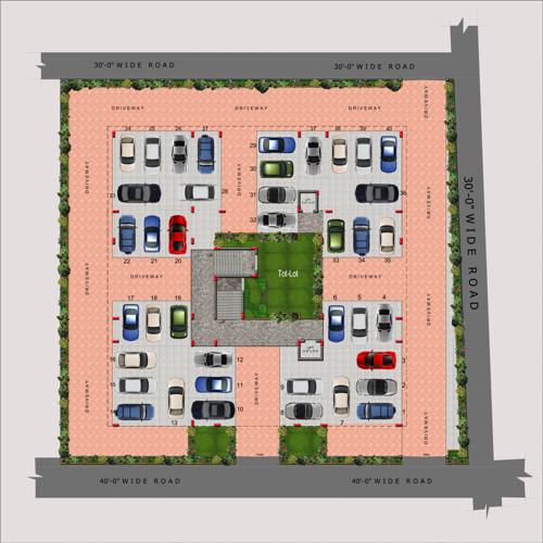  jewel-pride-residency Jewel Pride Residency Cluster Plan for ground Floor