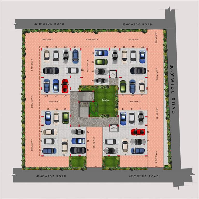  jewel pride residency Jewel Pride Residency Cluster Plan for ground Floor