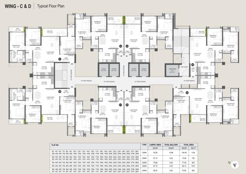  imperio-towers Imperio Towers Wing C Cluster Plan from 3rd to 28th Floor