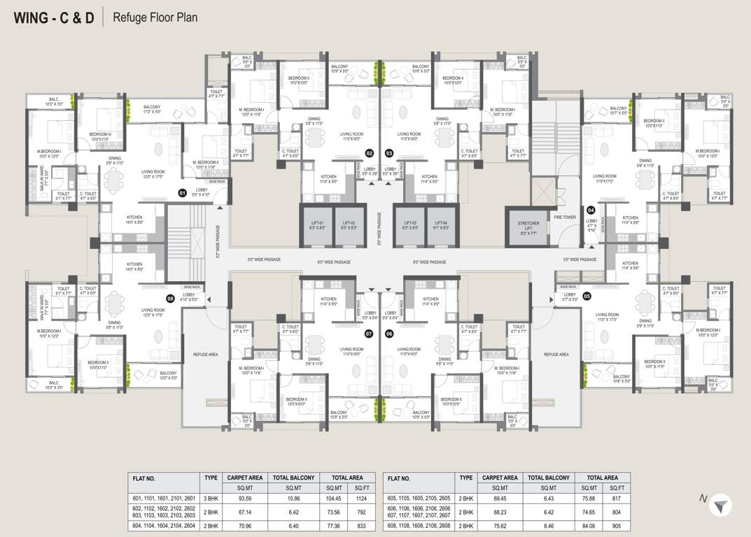  imperio towers Imperio Towers Wing C Cluster Plan from 6th to 26th Floor