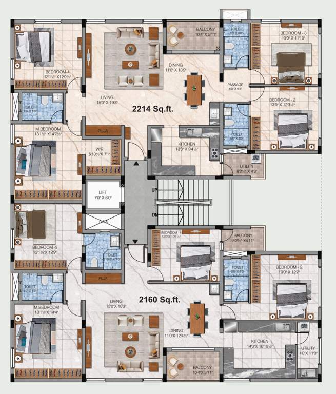  aurum Aurum Cluster Plan from 1st to 3rd Floor