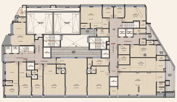  legacy Tower A, B Cluster Plan for 1st Floor