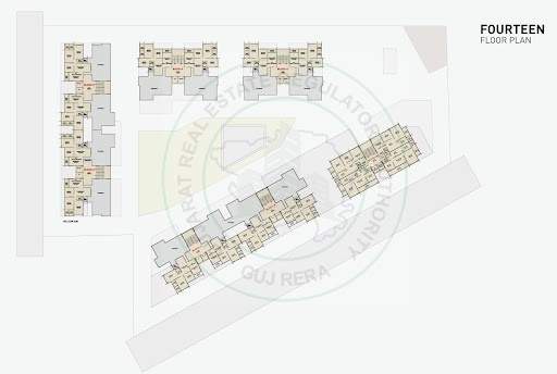  swastik clairmont A,B,C,D,E,F,G  Cluster Plan for 14th Floor