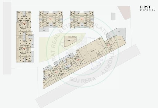  swastik clairmont A,B,C,D,E,F,G Cluster Plan for 1st Floor