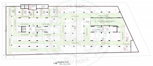  mukharvind Tower B Cluster Plan for Basement Floor