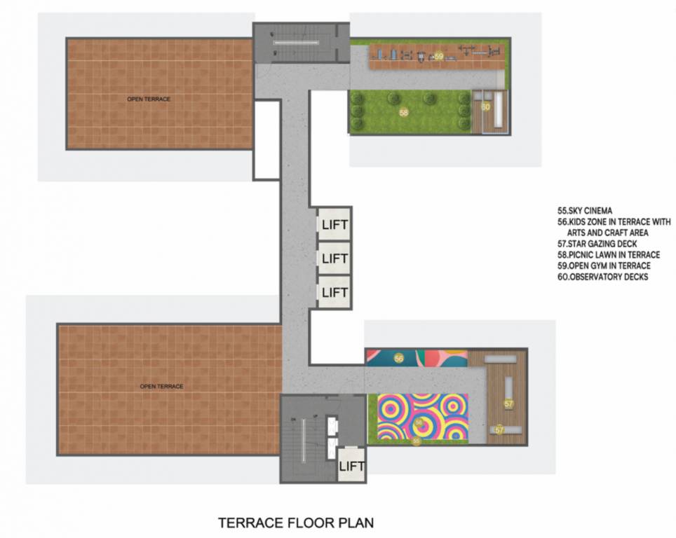  gs infinity Tower 1 Cluster Plan for Terrace Plan