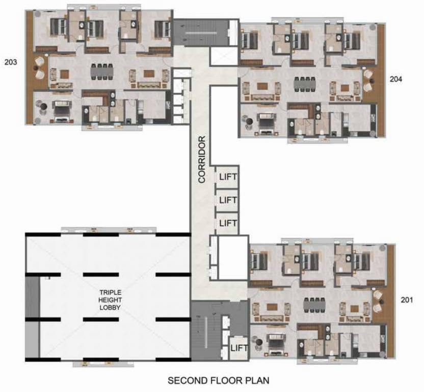  gs infinity Tower 2 Cluster Plan for 2nd Floor