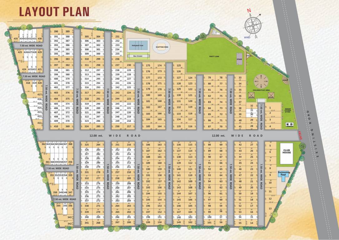  vrindavan dream villa Layout Plan