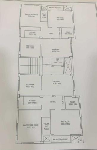 shyam-residency Shiv Shyam Residency Cluster Plan from 1st to 4th Floor