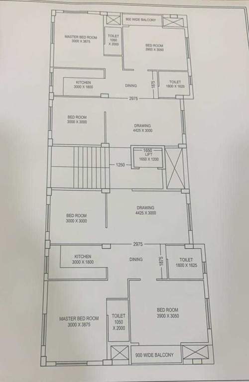  shyam residency Shiv Shyam Residency Cluster Plan from 1st to 4th Floor