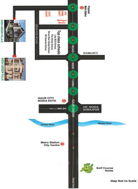  arsh green villa 2 Location Plan