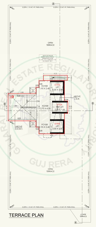  the fourfront residency The Fourfront Residency Cluster Plan for terrace floor