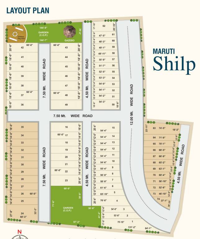 maruti shilp residency Layout Plan