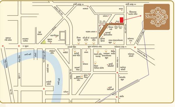 Location Plan maruti-shilp-residency Location Plan