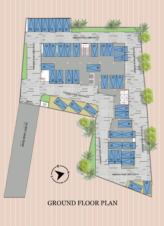  aronica palace Aronica Palace Cluster Plan for ground Floor