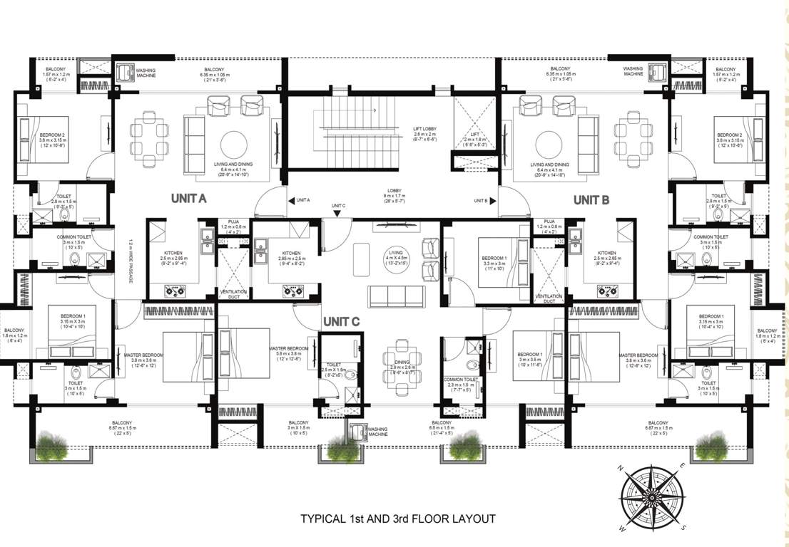  sorai saapori Sorai Saapori Cluster Plan from 1st to 3rd Floor