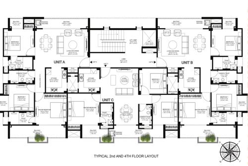  sorai-saapori Sorai Saapori Cluster Plan from 2nd to 3rd Floor