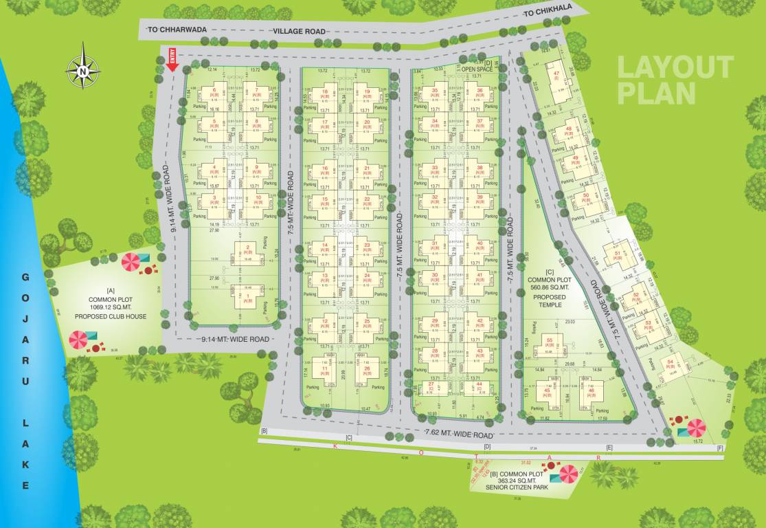  vintage villa Layout Plan