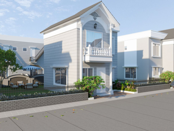  vintage villa Elevation