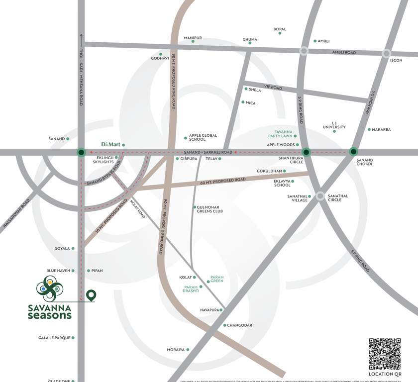 savanna season Location Plan